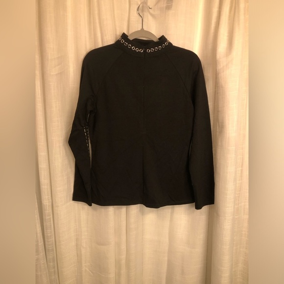 Black Studded Women's Top - Picture 7 of 11